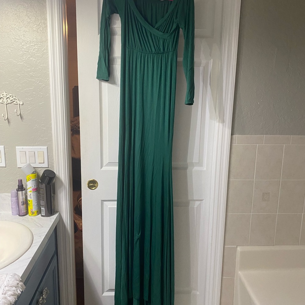 Long maternity dress